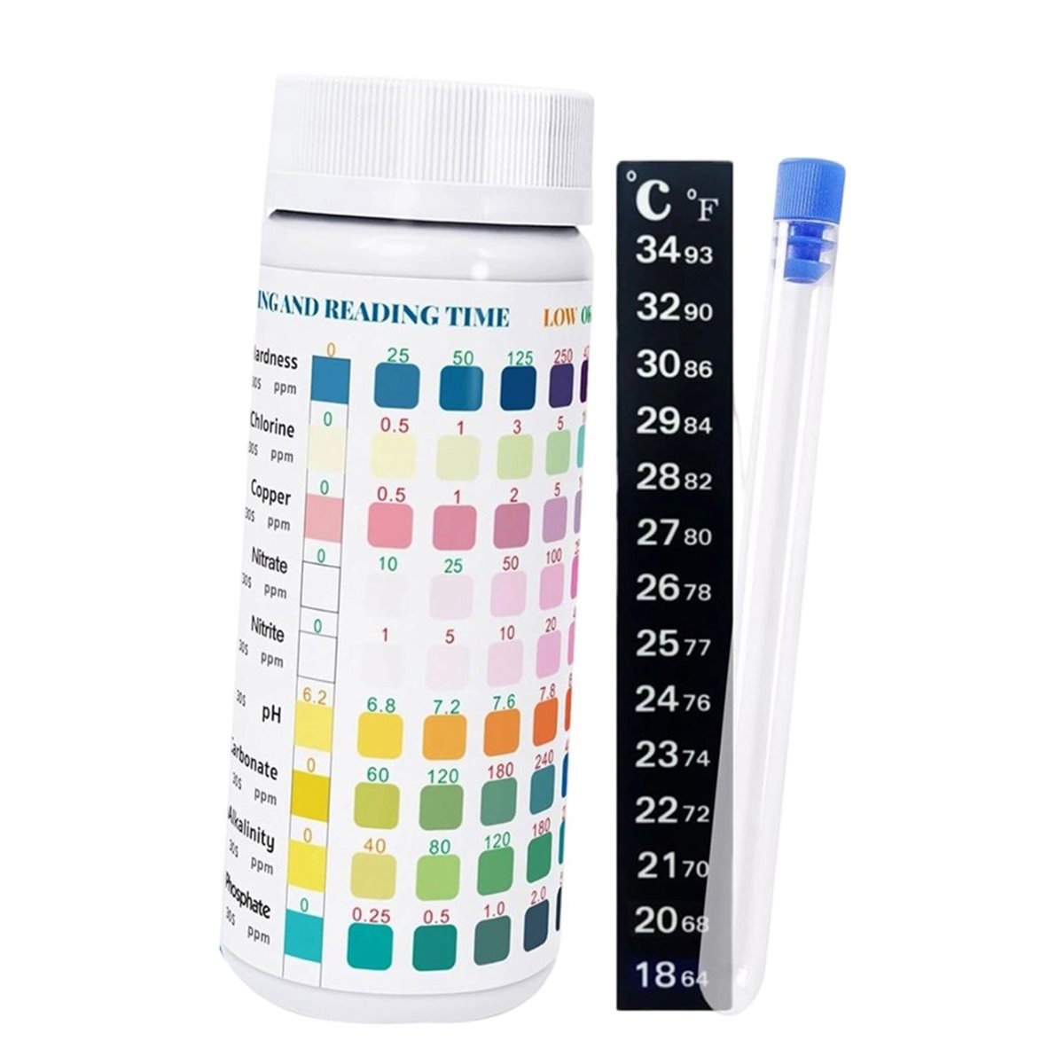 HGHO 9 in 1 Aquarium Test Stri - đánh giá và giá Aquarium Test Kit