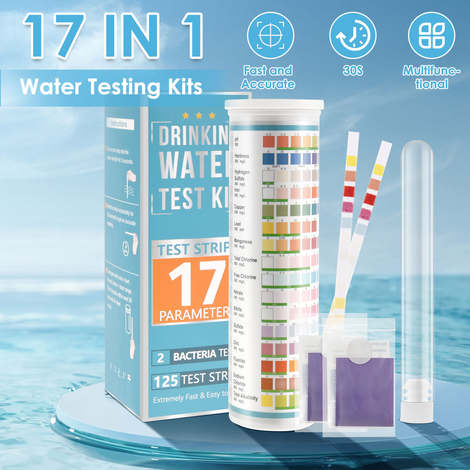 5-17 in 1 Aquarium Test Strips - đánh giá và giá Aquarium Test Kit